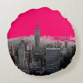 レッドアポップ・アートのートニューヨークシティ ラウンドクッション (裏面)
