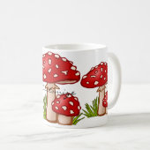 レッドアマニタマッシュルームサンダーコーブ コーヒーマグカップ (正面右)