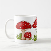 レッドアマニタマッシュルームサンダーコーブ コーヒーマグカップ (左)