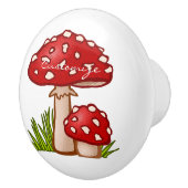 レッドアマニタマッシュルームサンダーコーブ セラミックノブ (右)