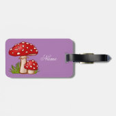 レッドアマニタマッシュルームサンダーコーブ ラゲッジタグ (裏面横)