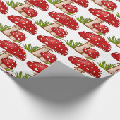 レッドアマニタマッシュルームサンダー_コーブ ラッピングペーパー (角)