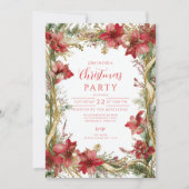 レッドアマリリスクリスマス 招待状 (正面)