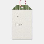 レッドアマリリスシェードオブファイアグリーンズウィンターギフトラベル ギフトタグ (裏面)