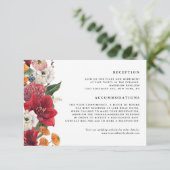 レッドアマリリスボタニカルウィンターウェディング詳細 エンクロージャーカード (スタンド正面)