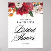 レッドアマリリスボタニカルブライダルシャワーへようこそ ポスター (正面)