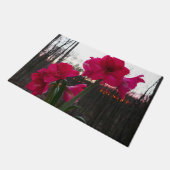 レッドアマリリス&ウィンターサンライズ ドアマット (アングル)