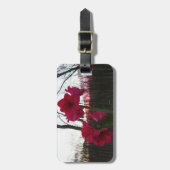 レッドアマリリス&ウィンターサンライズ ラゲッジタグ (正面縦)