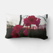 レッドアマリリス&ウィンターサンライズ ランバークッション (裏面)