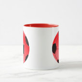 レッドアメリカン・サッカーまたは協会サッカーボール マグカップ (中央)