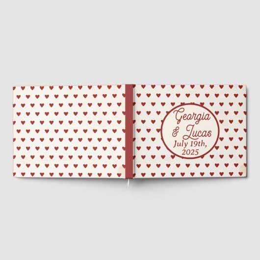 レッドアメリ結婚カーナスウィートアーツ ゲストブック (全面)