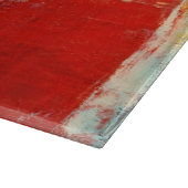 レッドアラスカン抽象芸術 カッティングボード (角)