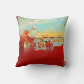 レッドアラスカン抽象芸術 クッション (裏面)