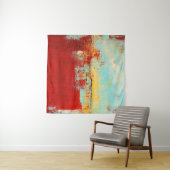 レッドアラスカン抽象芸術 タペストリー (インサイチュ(横))