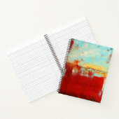 レッドアラスカン抽象芸術 ノートブック (内部)