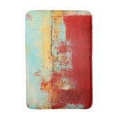 レッドアラスカン抽象芸術 バスマット (正面縦)