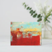 レッドアラスカン抽象芸術 ポストカード (スタンド正面)