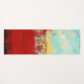 レッドアラスカン抽象芸術 ヨガマット (正面(横))