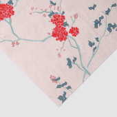 レッドアンドクリームチノワセリーフローラティッシュペーパー 薄葉紙 (詳細)