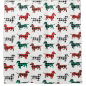 レッドアンドグリーンフランネルダクシュントプライド シャワーカーテン (正面)