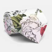 レッドアンドピンクローズファームハウス ネクタイ (ロール)