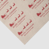 レッドアンドベージュサンタスレハイクリスマス&カスタム文字 薄葉紙 (詳細)