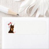 レッドアンドラストドバーマン差出人住所ラベル ラベル (インサイチュ)