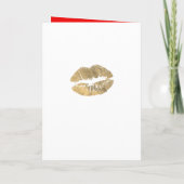 レッドアンド金ゴールドグラムシック美しいサロンオープン 招待状 (裏面)