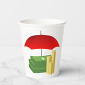 レッドアンブレラによる金融セキュリティ保護 紙コップ (正面)