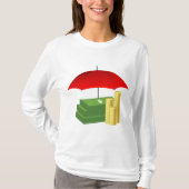 レッドアンブレラによる金融セキュリティ保護 Tシャツ (正面)