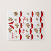 レッドアンブレラキャッツジグソーパズルデイジー ジグソーパズル (横)