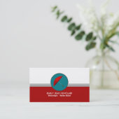 レッドアンブレラレトロデザイン、気象学者 名刺 (スタンド正面)