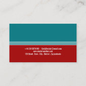 レッドアンブレラレトロデザイン、気象学者 名刺 (裏面)