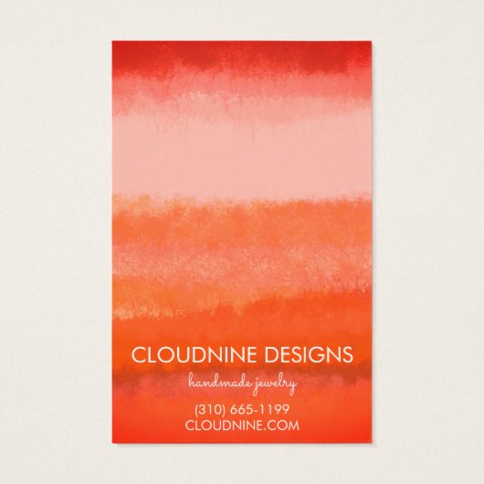 レッドア絵を描ーリングネックレスジュエリー表示カード (裏面)