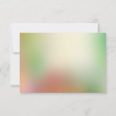 レッドイエローオレンジグリーンモダン抽象芸術アート ノートカード (正面)