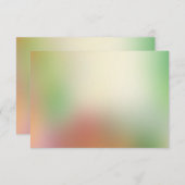 レッドイエローオレンジグリーンモダン抽象芸術アート ノートカード (正面/裏面)