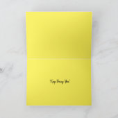 レッドイエローオレンジバラバラフラワーズ誕生日カード カード (内部)