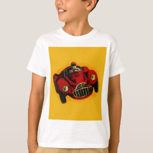 レッドイエローオールドオートレーシングカー Tシャツ