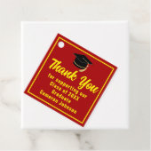 レッドイエローカスタム卒業パーティー フェイバータグ (インサイチュ)