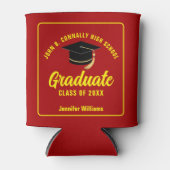 レッドイエローカスタム卒業パーティー 缶クーラー (正面)