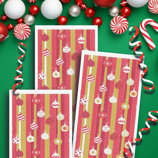 レッドイエロークリスマスツリーオーナメント