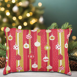 レッドイエロークリスマスツリーオーナメント アクセントクッション