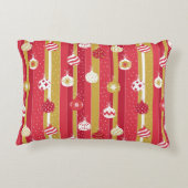 レッドイエロークリスマスツリーオーナメント アクセントクッション (裏面)