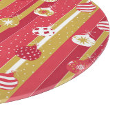 レッドイエロークリスマスツリーオーナメント カッティングボード (角)