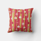 レッドイエロークリスマスツリーオーナメント クッション (裏面)