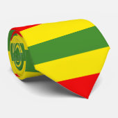 レッドイエローグリーンストライプデザイン ネクタイ (ロール)
