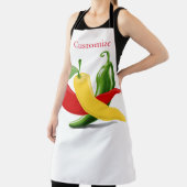 レッドイエローグリーンチリ唐辛子サンダー_コーブ エプロン (インサイチュ)