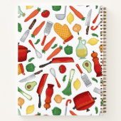 レッドイエローグリーンベジタベス料理パターンレシピ ノートブック (裏面)