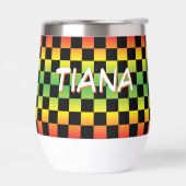 レッドイエローグリーンラスタグラデーションモノグラム (左面)