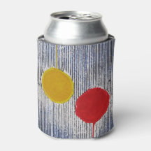 レッドイエローサンスポット水玉模様抽象芸術